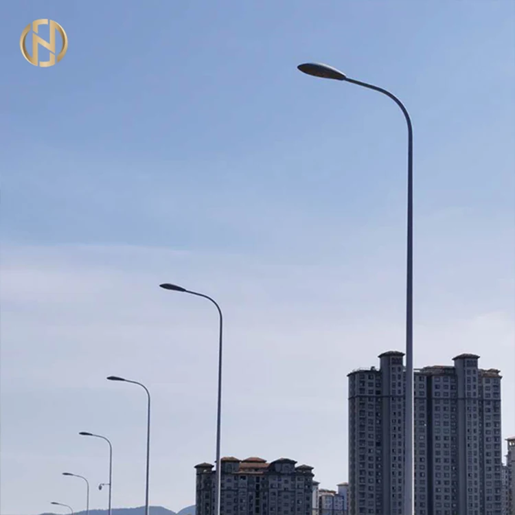 Used Galvanized Steel Lamp Post Parking Lot Polygon Light Poles