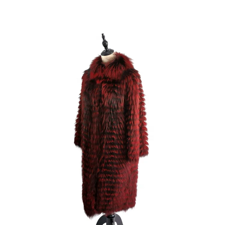 New Fashionable Style Real Knitted fox fur  Coat Women