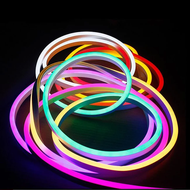 Custom decoration plastic flex strip light neon tubes for sale