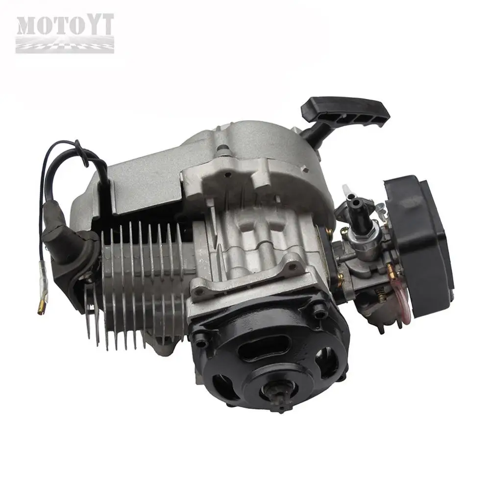  49cc 2 нажимом запуска двигателя 40-6 Мини карманный мини Quad Dirt Bike ATV