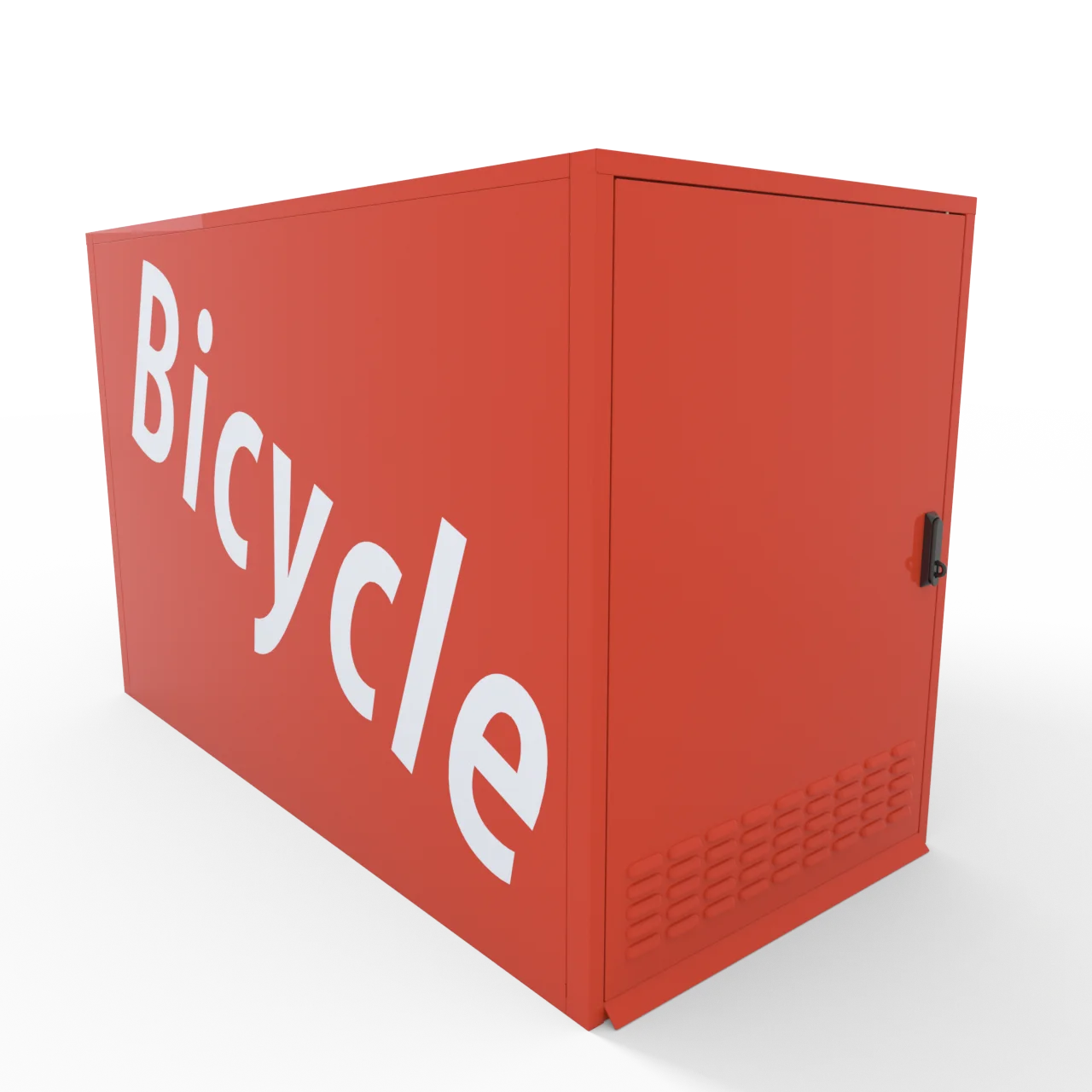 Customized Outdoor Bike Locker Street Steel Bicycle Storage Cabinet Waterproof Outdoor Furniture Powder Metal Sheet Fabrication