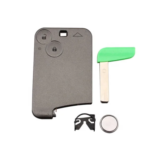 Дистанционная смарт-карта без ключа, Автомобильный ключ с 2 кнопками, 433 МГц, чип ID46 для Laguna Espace Vel-Satis