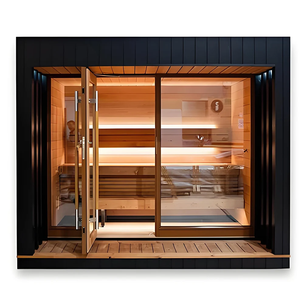 Wholesale Traditional 3 -4 Person Wooden Far Infread Dry Steam Sauna Room Indoor For Sale
