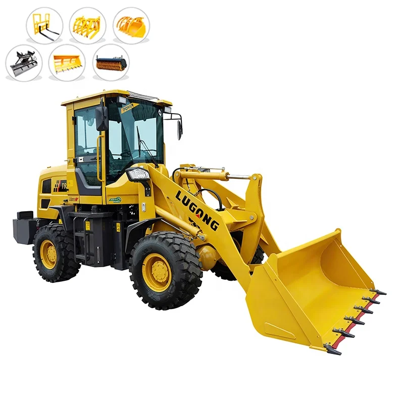 LUGONG T930 China Factory Brand New Construction Machinery 1.6ton 2 Ton 3 Ton Mini Wheel Loader Front End Diesel Loader Price