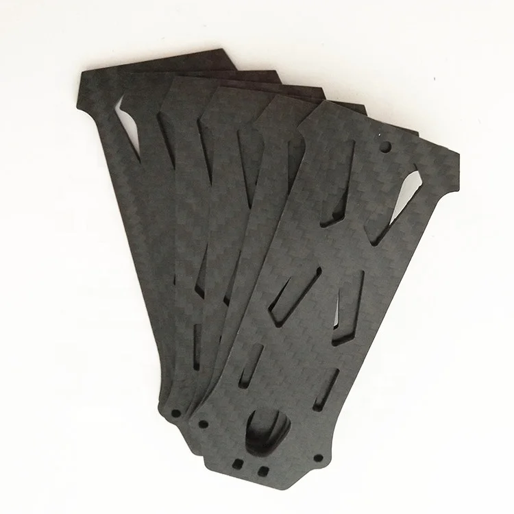 Customized Carbon Fiber Sheet Composite Accessories Parts Shape Cut With Laser Cutting Machine