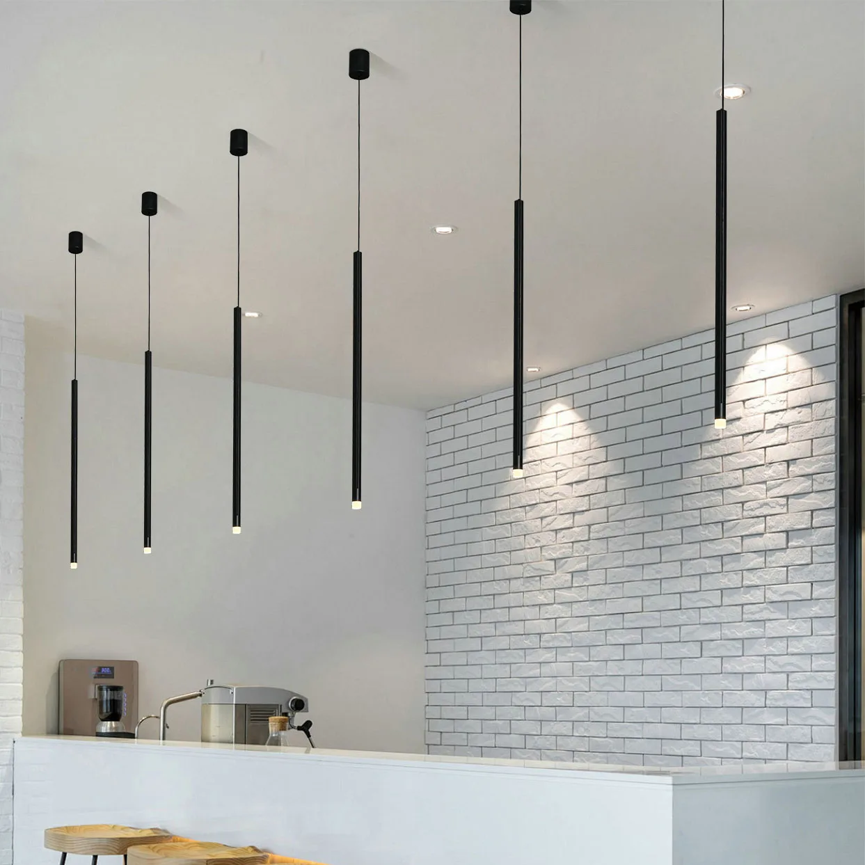 Modern Minimalist Home Decor Lighting Dining Room Aluminum Led Pendant Lamp Hanging Pendant Light