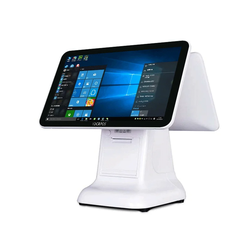 Professional 15 inch Touch Screen Pos System Pos Cashier Machine Pos System With 80mm Thermal Printer For Supermarket