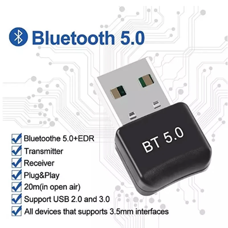  Новейший RTL8761B Android Bluetooth-адаптер BT5.0 WiFi USB-ключ с синими зубьями сетевая карта для