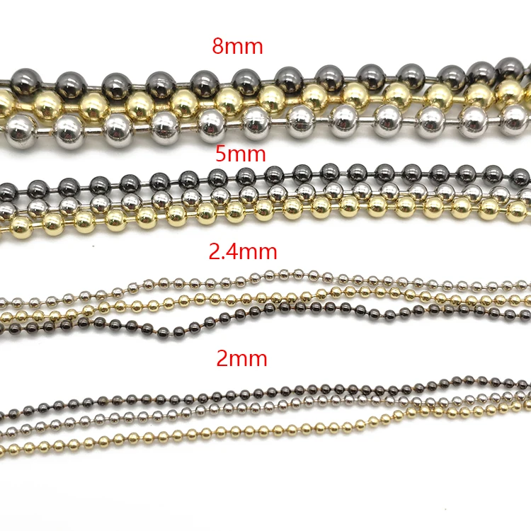 Metal Custom Shoulder Mini Gold Sling Strap Ball Chain for Purse