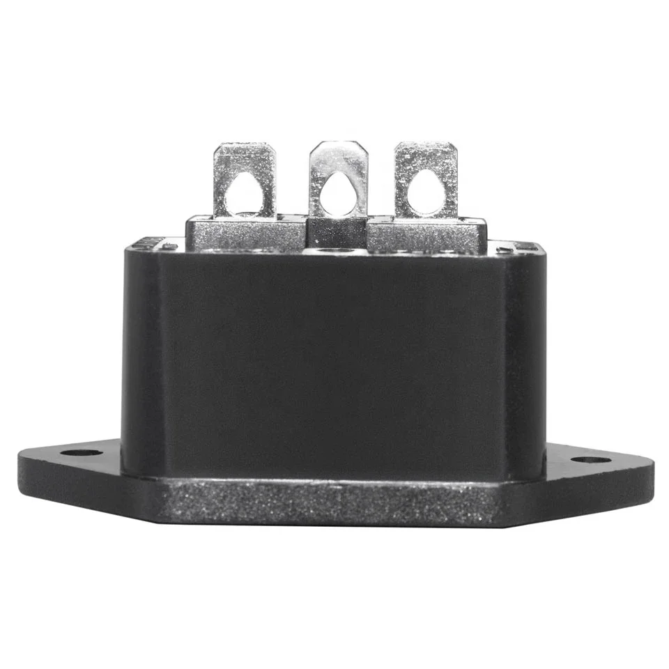 AC-06 3P IEC 320 C14 Male Plug Panel Power Inlet Sockets Connectors AC 250V 10A