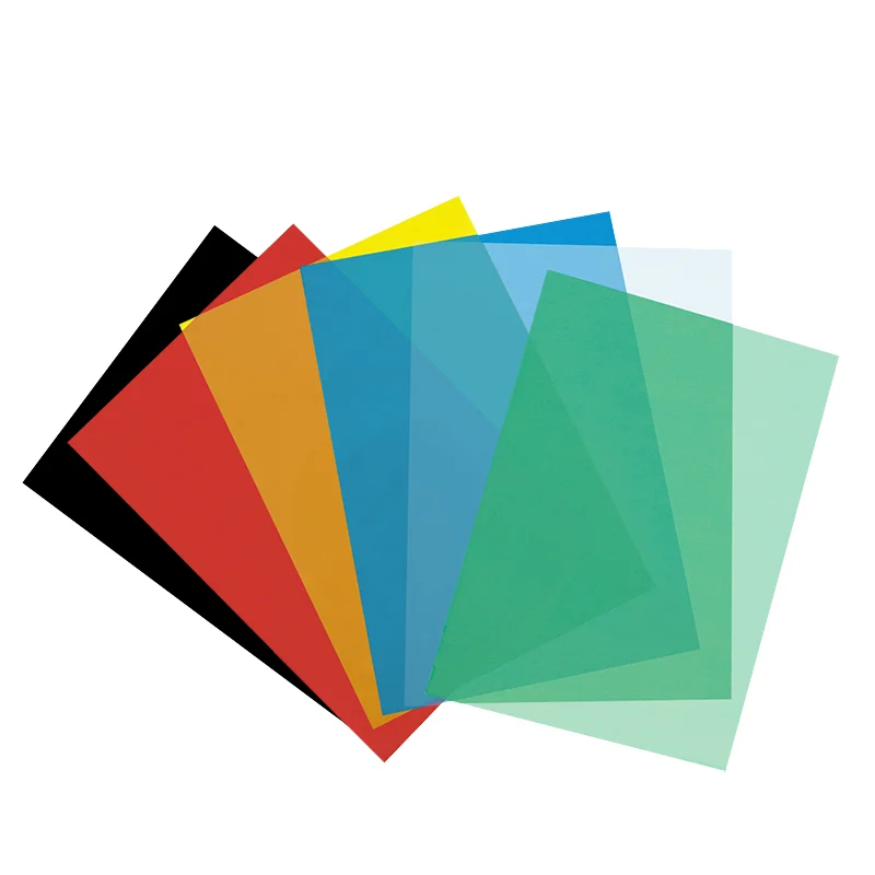 Foska, лидер продаж, А4, цветные ПВХ-пленки, пластиковые листы для освещения, флуоресцентные светофильтры против царапин, ПВХ-пленки для отслеживания чтения