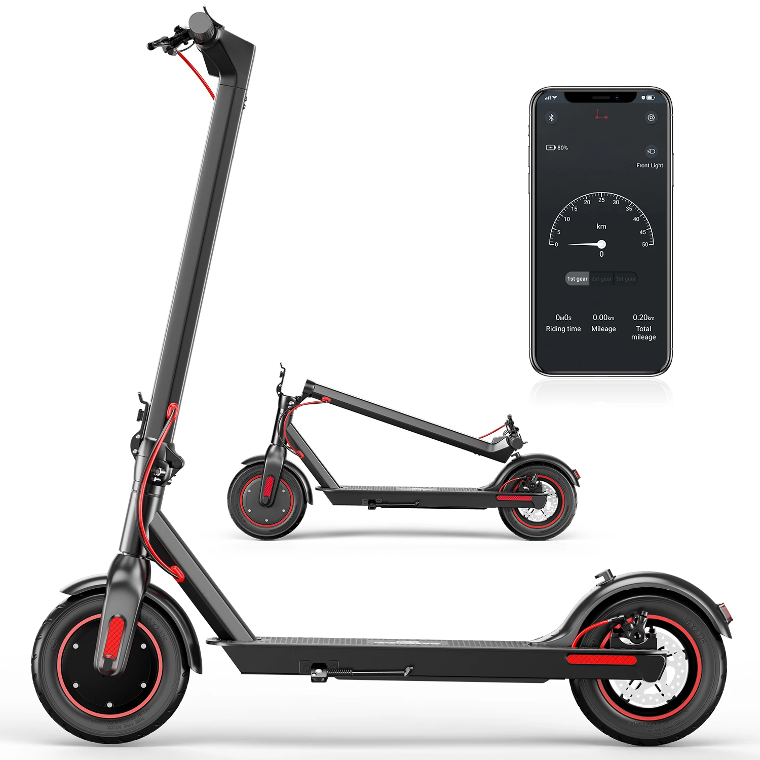 eu us warehouse electric scooter X9 V10 escooter with 500W motor foldable e scooter 10inch electric scooters