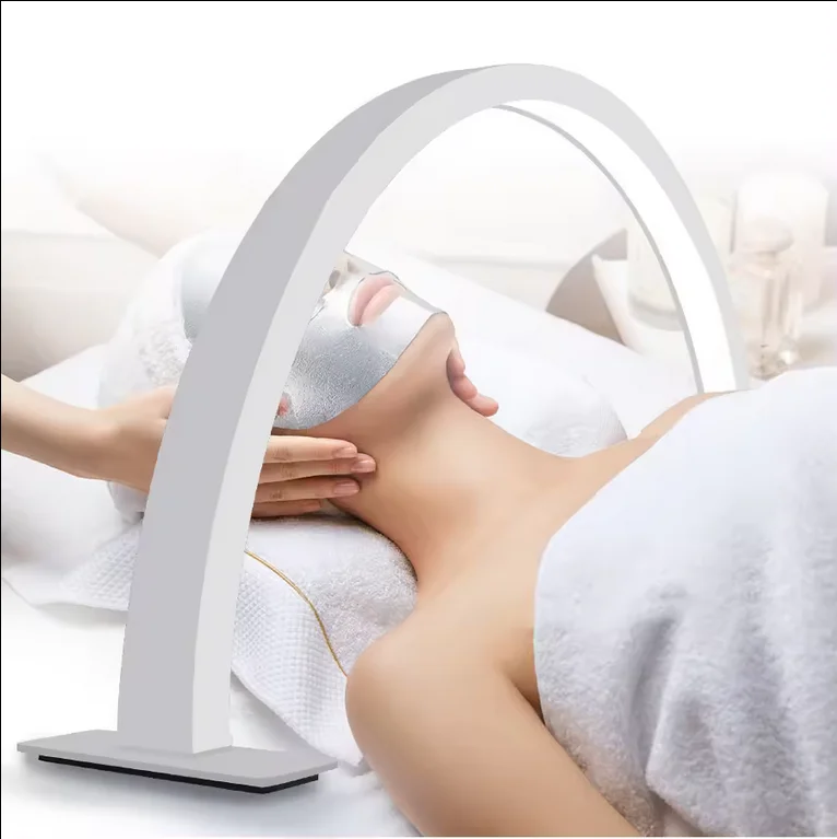 New Large Size Warm White Dimming Round Crystal half moon led light manicure personalized uv led nail desk lamp For Nail Salon