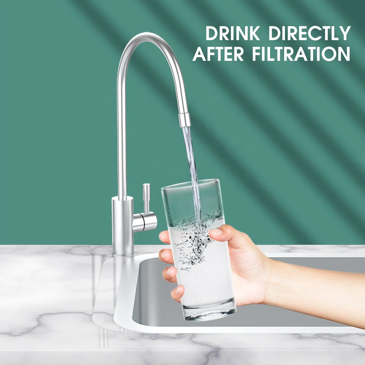 Table drinking fountain RO reverse osmosis system water purifier home pure water machine 600GPD