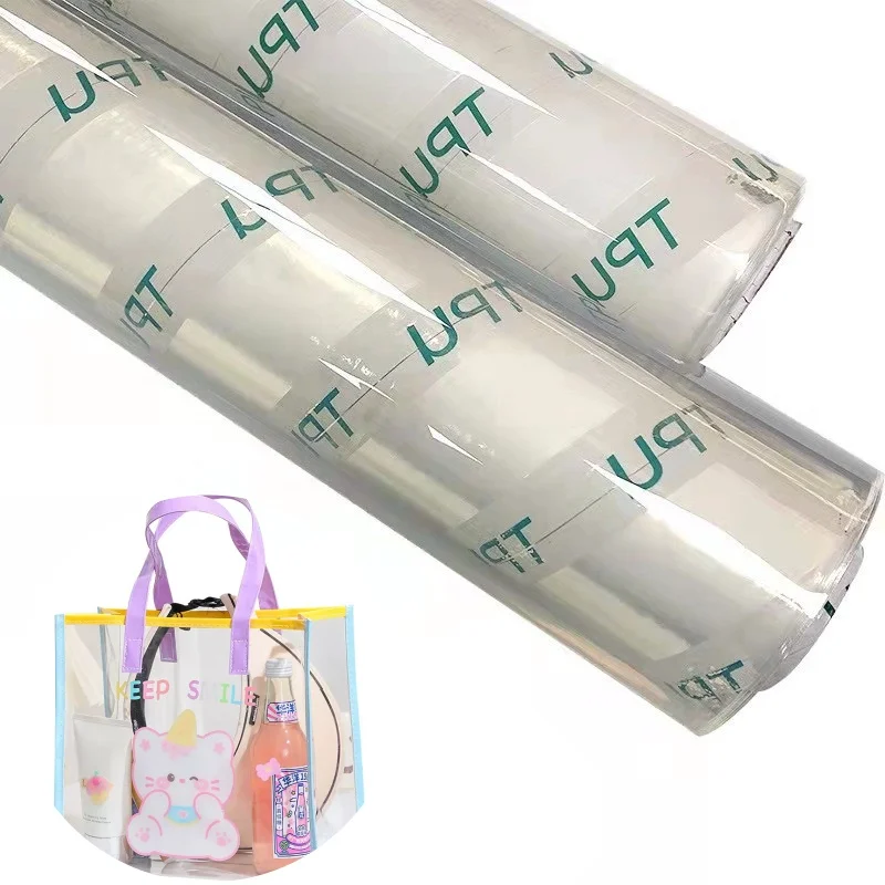 TPU film suppliers Breathable Waterproof TPU film roll High clear easy to clean TPU for making handbag and plastic bag