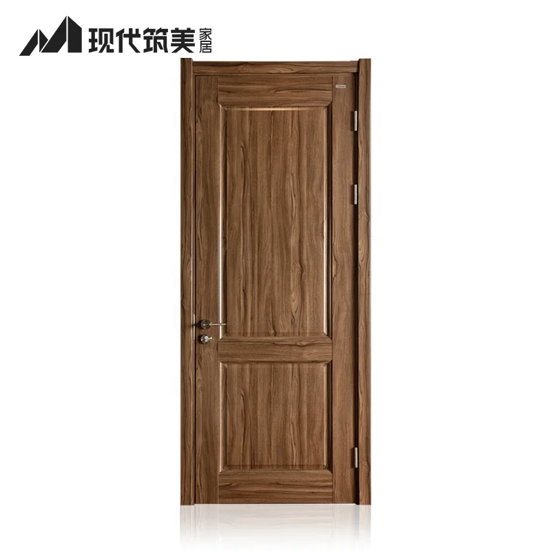 Good Selling Villa Wood Cheap Price Modern Pvc Design Panel Double Leaf Veneer China Wholesale Entrance Paint Hdf Wooden Door
