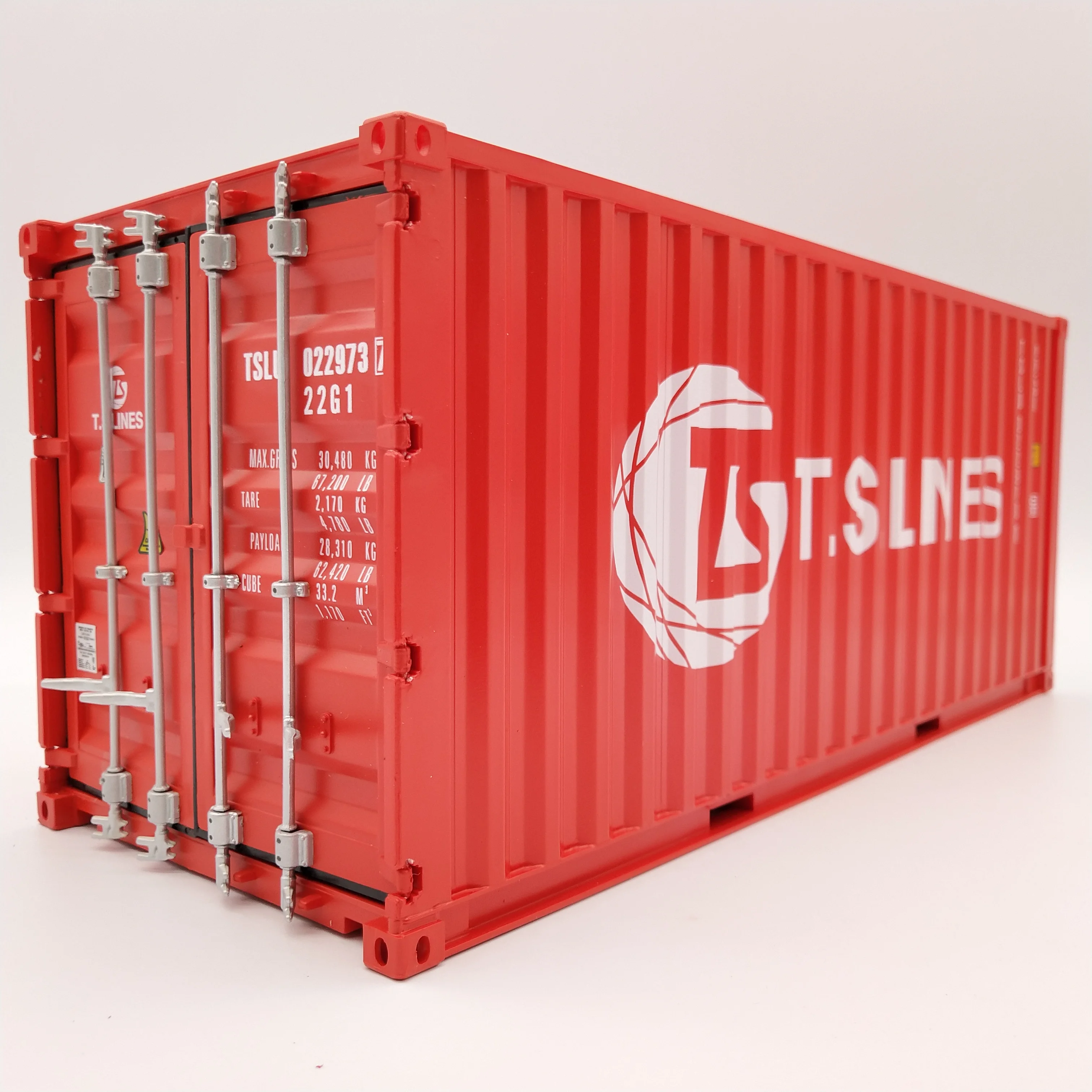 O.A.S Container Model Factory 20GP Plastic Crafts Shipping Boxes  TS-LINES Miniature Container Model