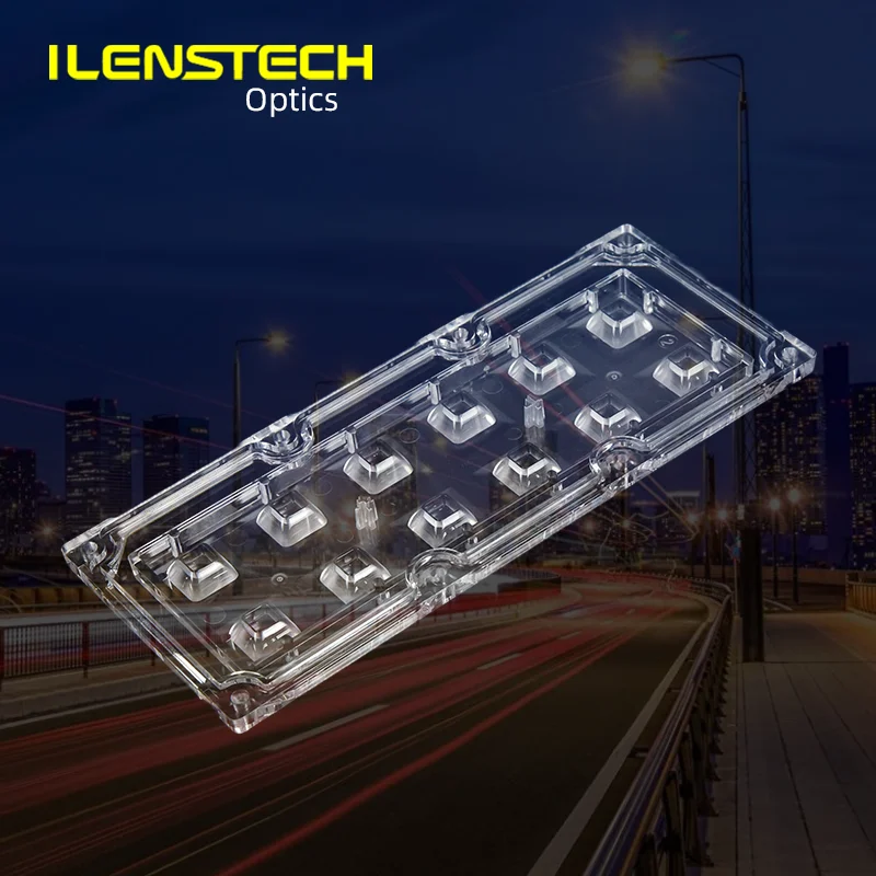 ILENSTECH 90x90 degree square light spot led lens for 5050 led / secondary optics supply