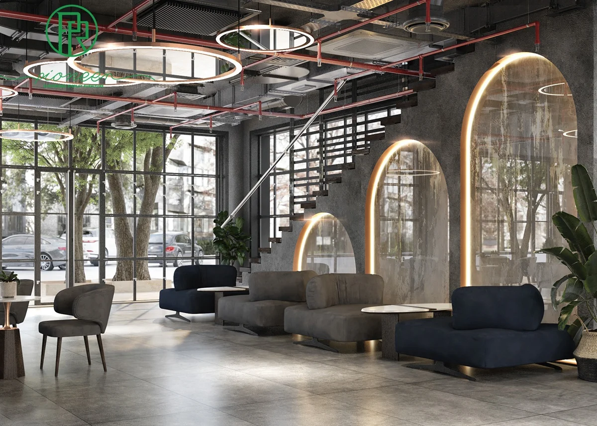 Cozy coffee shop design interior furniture for cafe bar