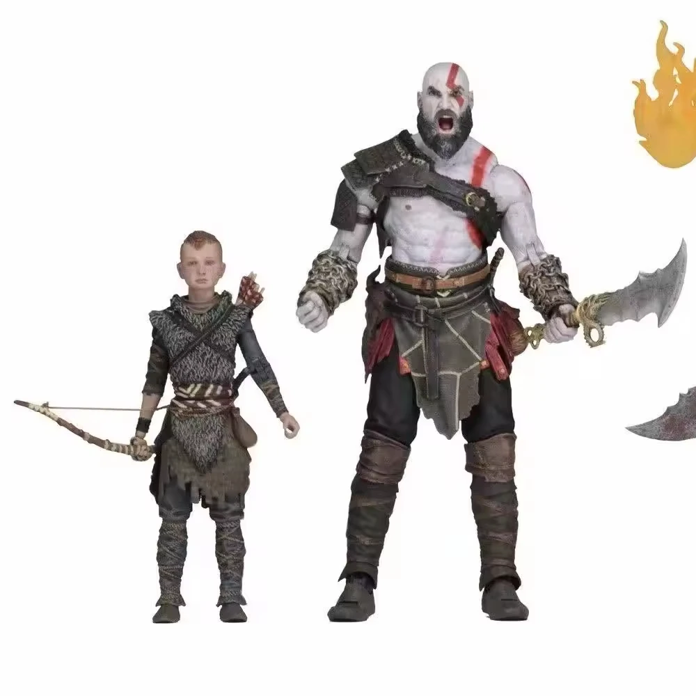 God of War 4 NECA Joint mobility Action Figures model Toy wholesale with box Kratos Atreus