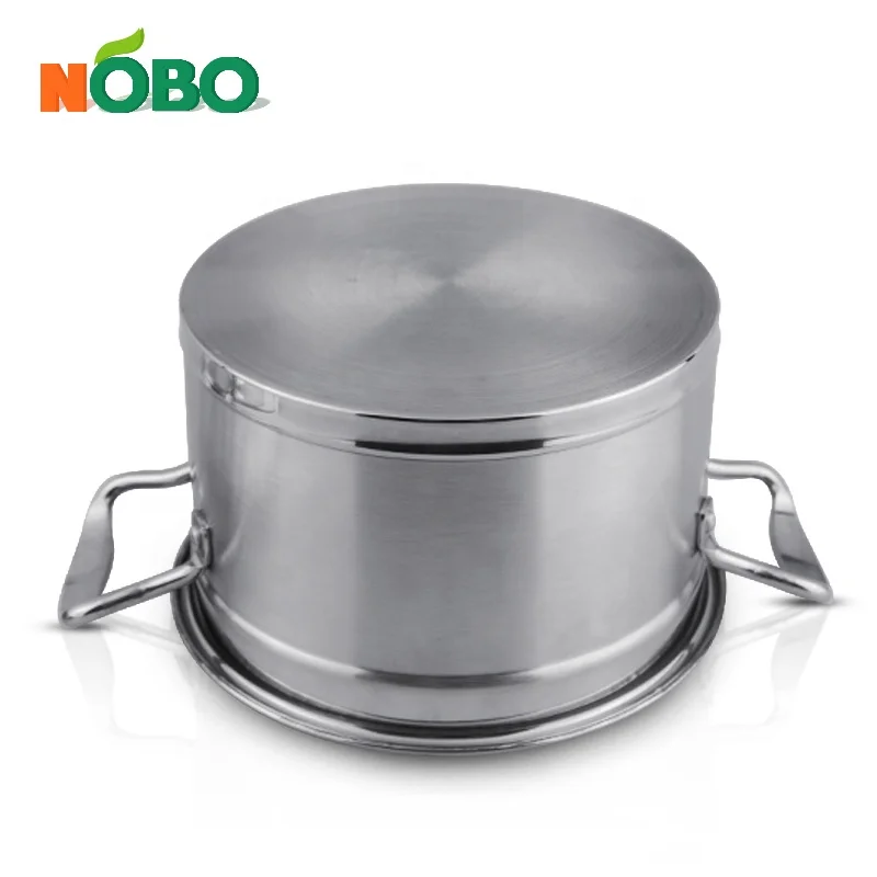 Eco-friendly unique designed double bottom cooking soup pot stainless steel pot