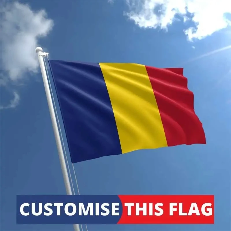 Huiyi Customized Size All Color Printing Wholesale 100% Polyester Flying And Hanging Chadian Flags Promotional And Banners