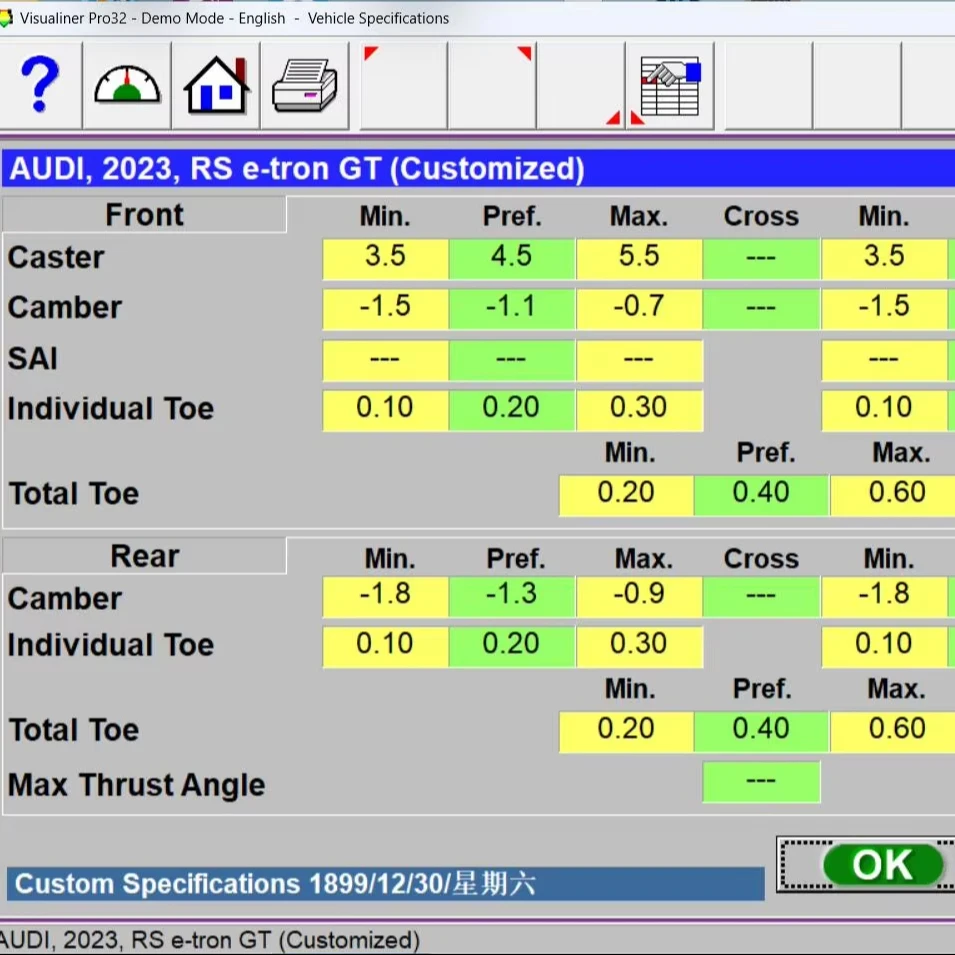 JB Wheel alignment vehicle database update trial version