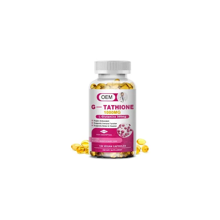 Hot Sale Private Label Liposomal Reduced G tathione whitening capsule Detox&Cleanse Immune Health Support