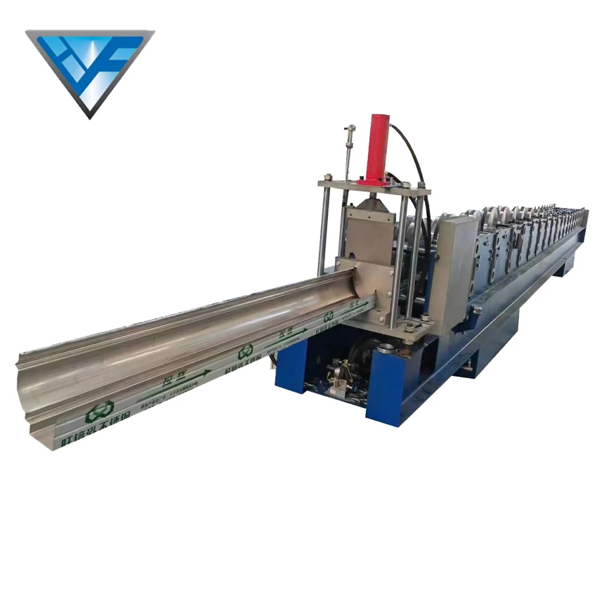 Half round stainless steel rain gutter roll forming making machine