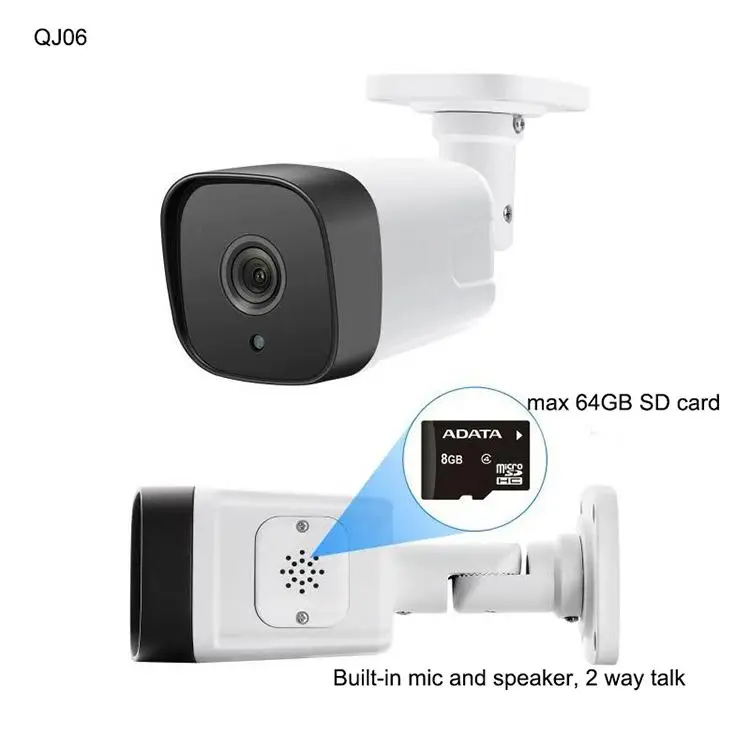 Waterproof 25 M Night Vision Security Surveillance Camera 1080p 2mp Outdoor CE ROHS Waterproof / Weatherproof Black and White