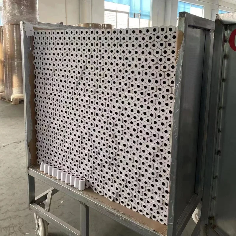 ATM/POS machine use 57mm thermal paper roll 70g black image 57*40mm cash register paper roll