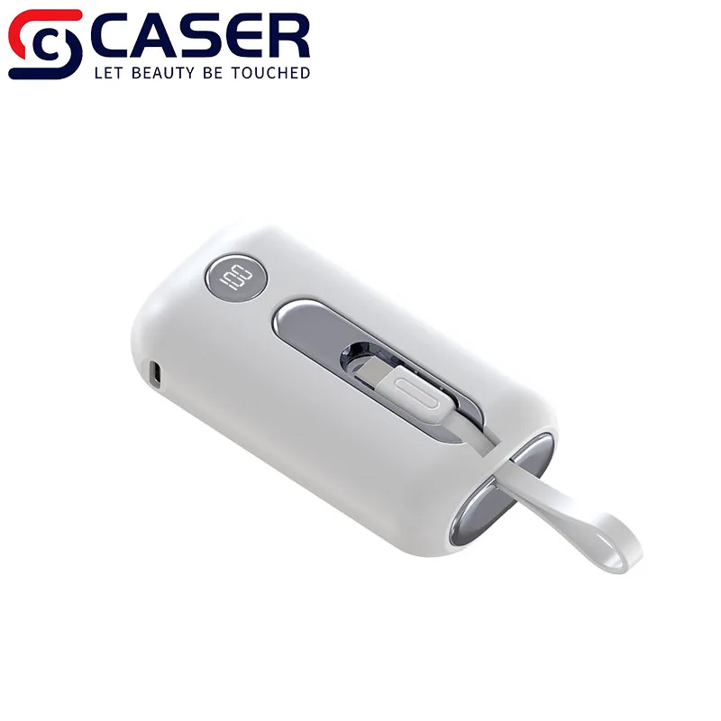 Creativity Portable Mini Powerbanks With Build-in Double Wire The New Listing Large Capacity Super Fast Charging Station