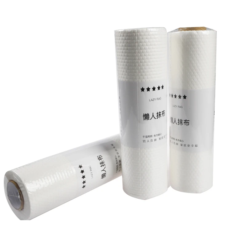 Bilov White Lazy Rags Wet and Dry Dual-use Absorbent Non-stick Oil Disposable Dish Washing Cloth