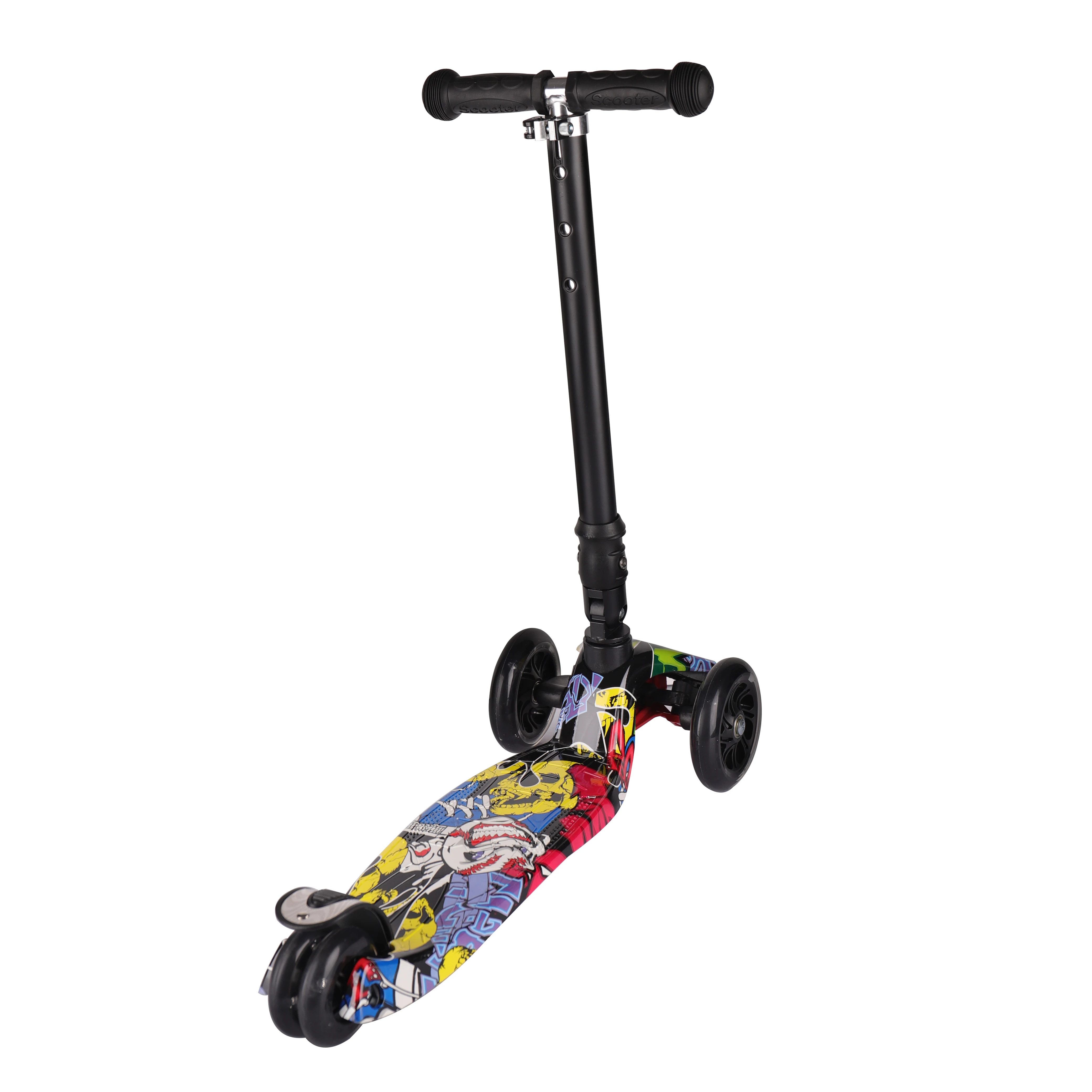 Multifunctional Outdoor Aluminium Children Three Wheels Folding Kick Scooter