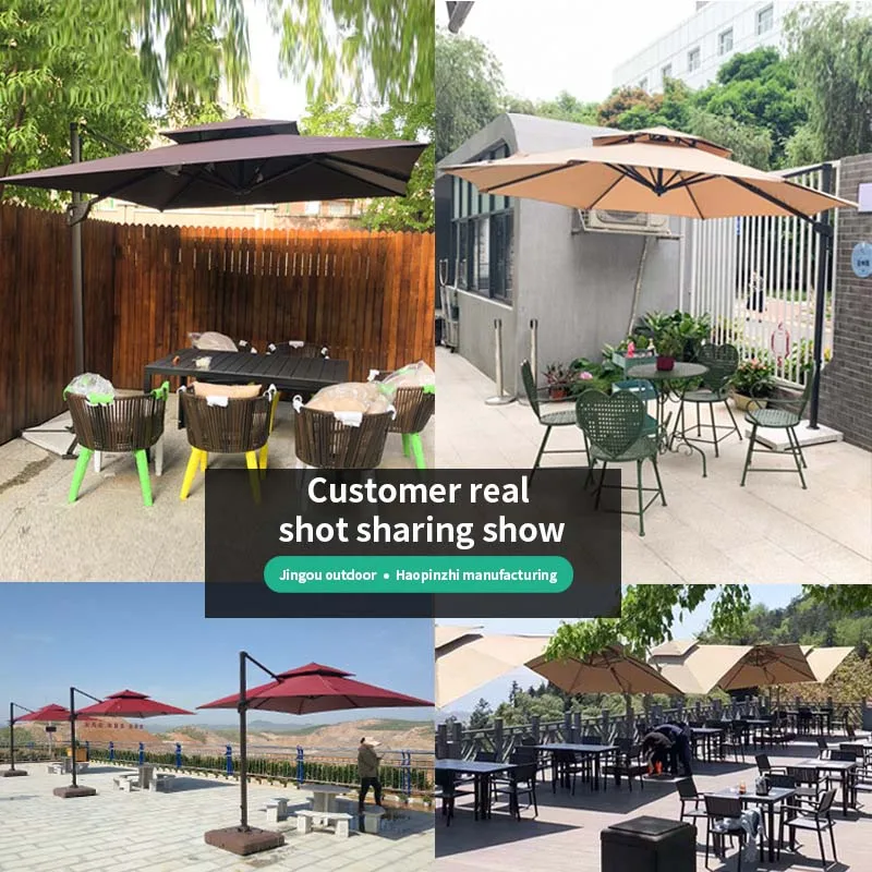 Patio umbrellas outdoor uv offset sombrilla jardin round sunshade garden beach cantilever umbrellas patio parasols