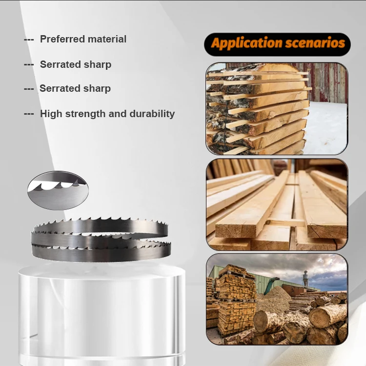 Hot Selling Stainless Steel Polished Anti-break teeth Band SawBlade Coming Machine For Wood Manufactory