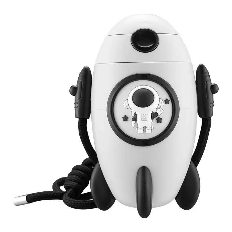 Creative Portable 500ml students summer cartoon drinking water bottles Children Rocket kids rocket plastic water bottle