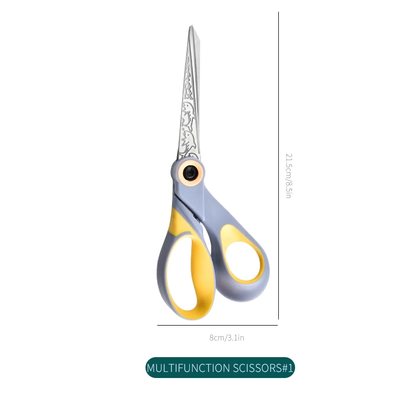 Premium Pp/Tpr Handle Household Kitchen Vegetable Chicken Bone Scissors