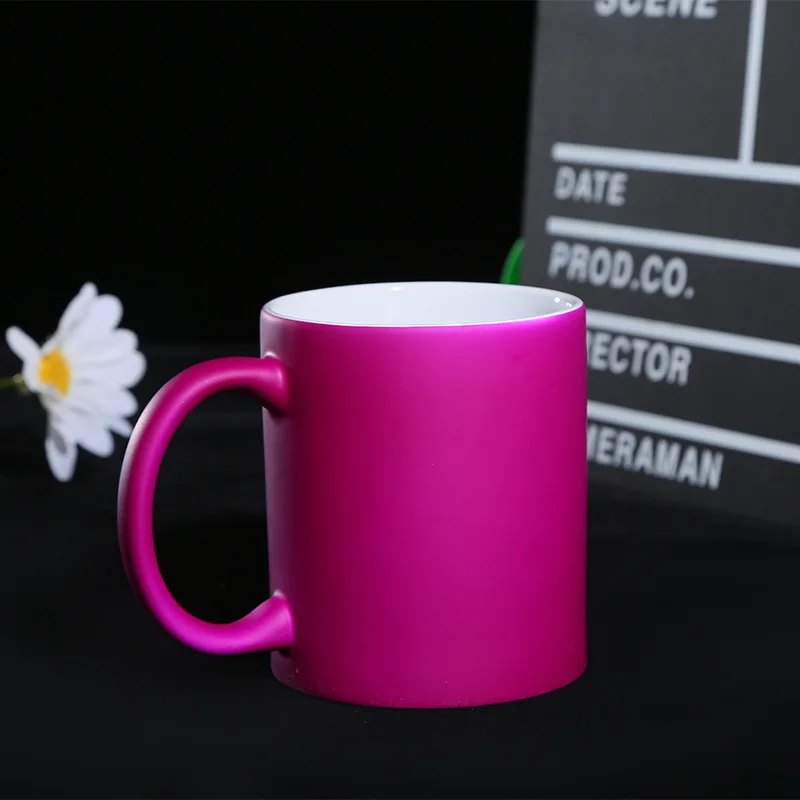 Fluorescent Sublimation Coating 11OZ Mug Office Tea Advertising Gift Ceramic Cup
