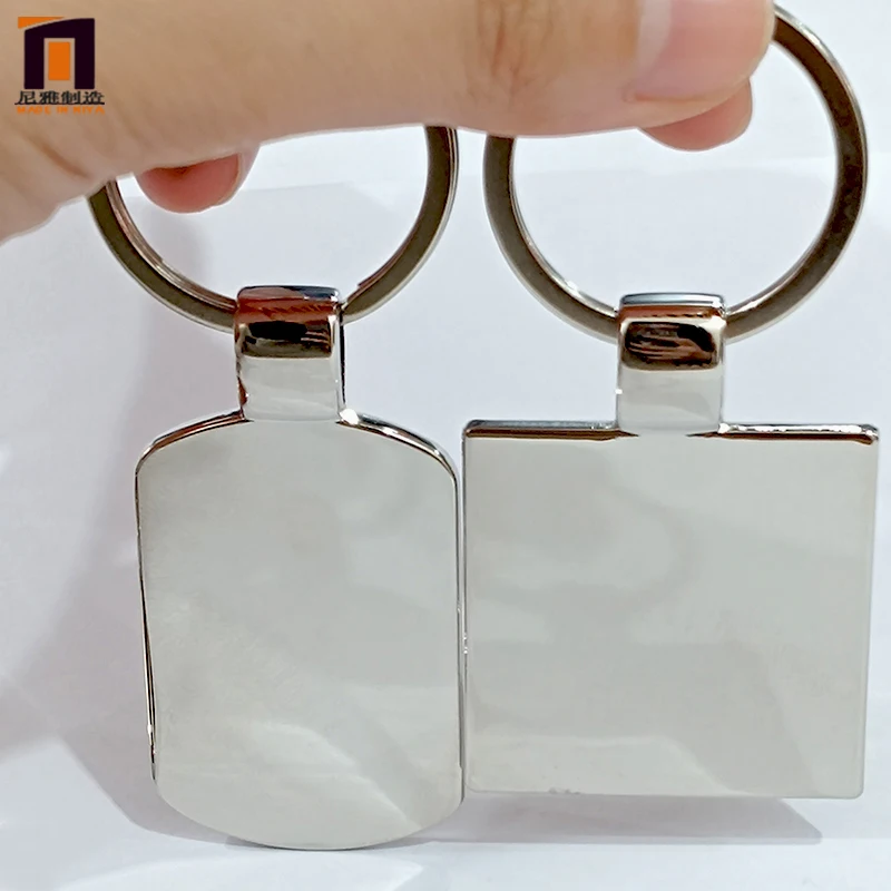 Keyrings Wholesale Stainless Steel Keyring Accessories Custom Keyring Sublimation Blank Key Chain Metal Keychain