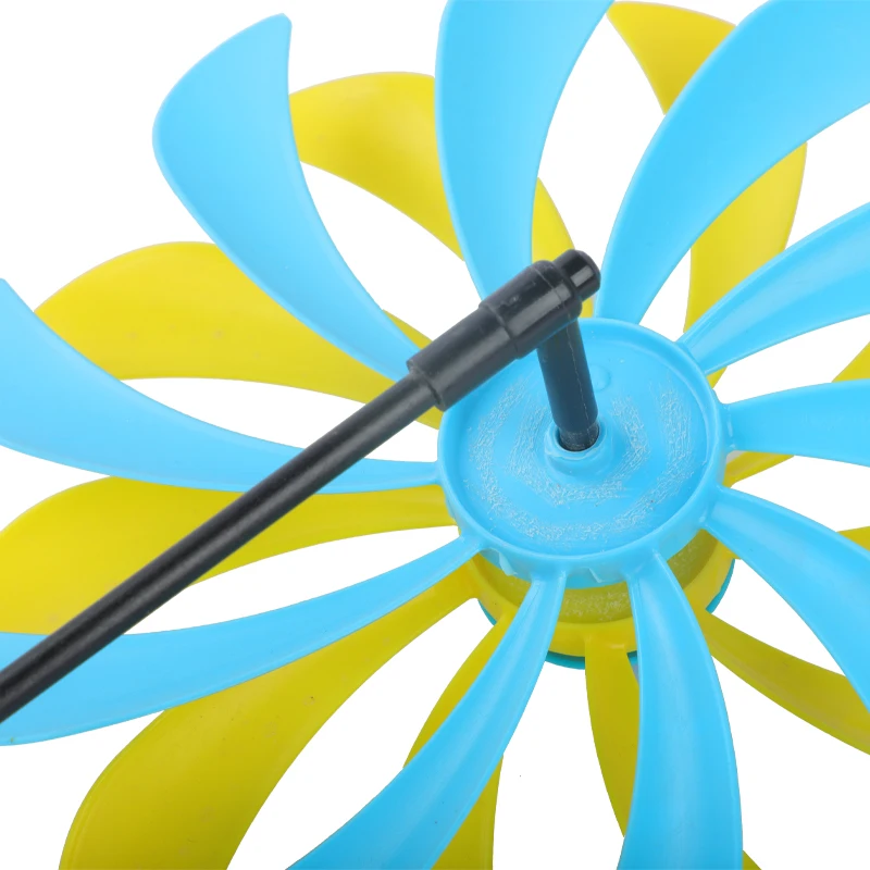 New Arrival Hot Sell Garden Rainbow Plastic Windmill Kids Toy Pinwheels