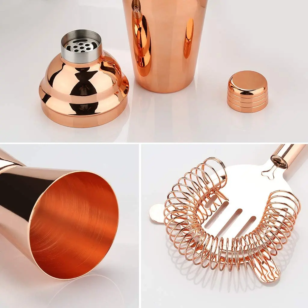 2022 New High Quality Cocktail Shakers Set 16 Pieces 24Oz/750Ml Boston Shaker Stainless Steel Bar Tools Set