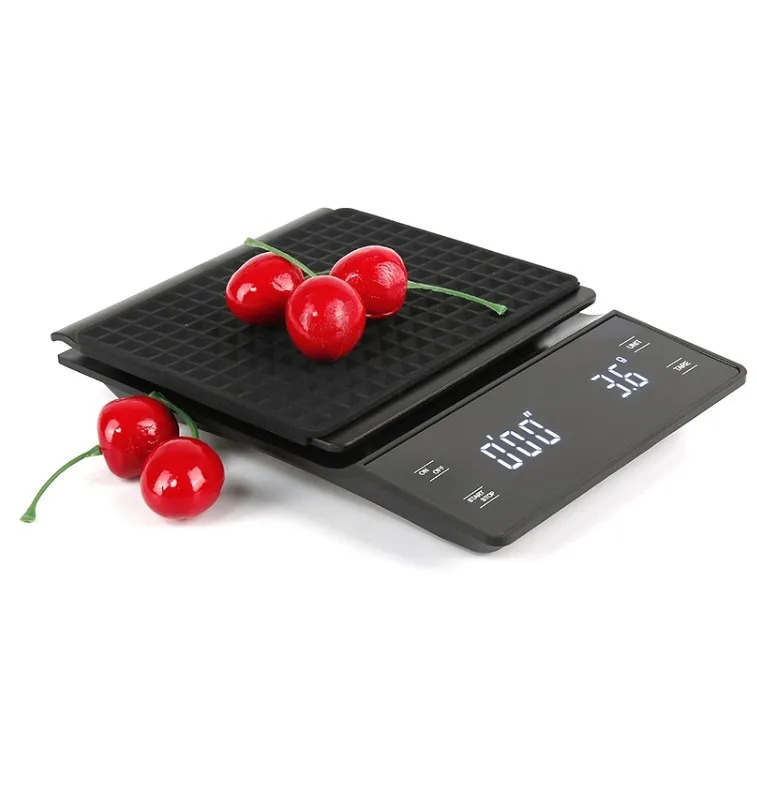 weikang small digital kitchen coffee scale with timer 3k/ 0.1g