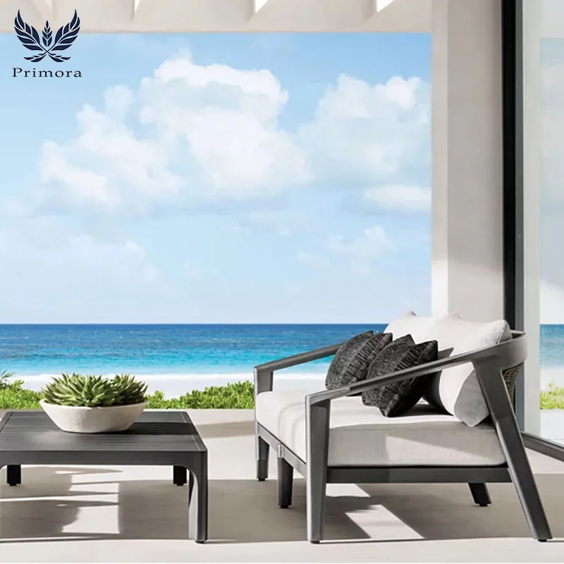 custom outdoor steel furniture amazonia 3 piece eucalyptus patio seating set aluminum garden furniture wicker