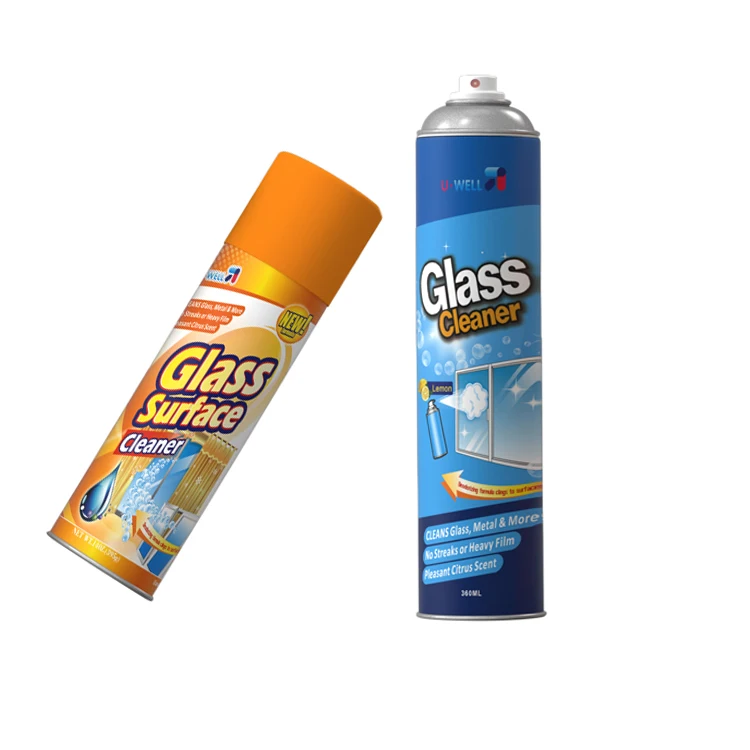 U.WELL household good quality windows foam cleaner foam aerosol  glass cleaning cleaner spray