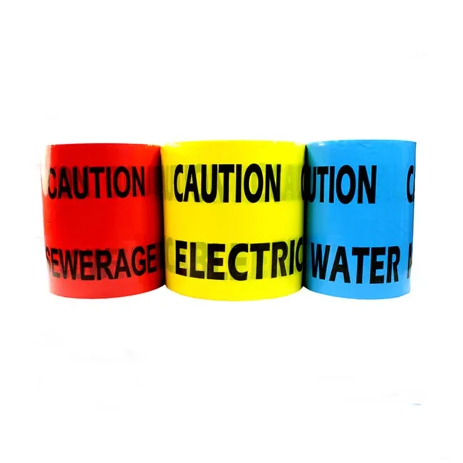 Factory supply red and white PE warning barrier tape on sale