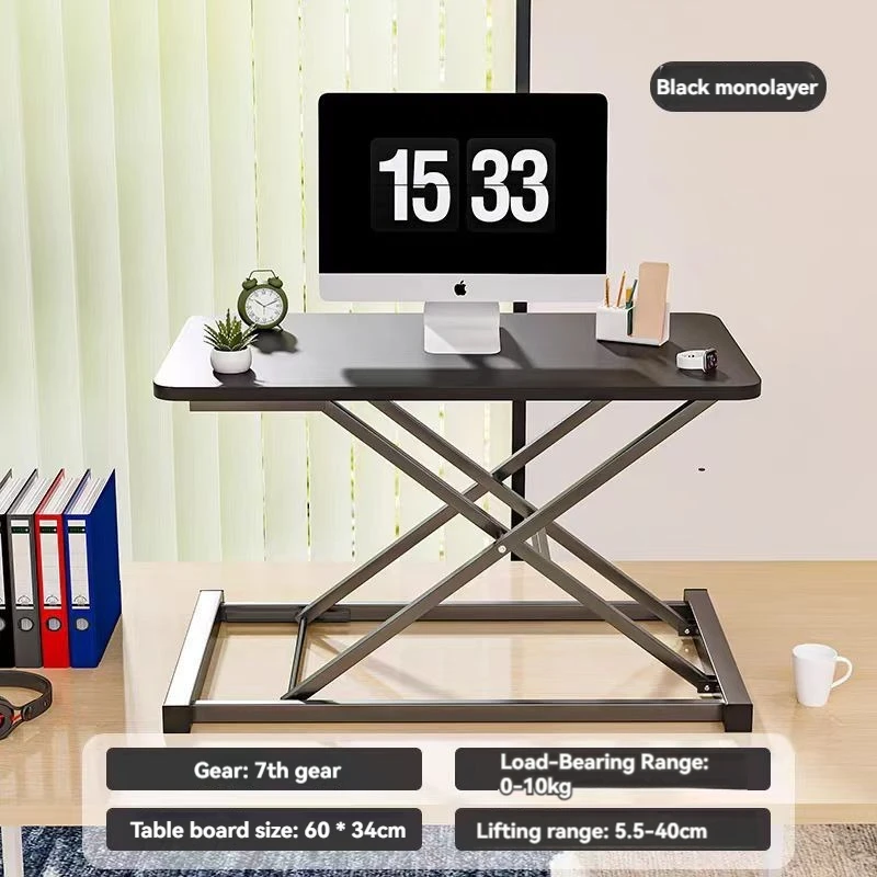 2024 Youtai Wholesale Minimalist Adjustable Height Laptop Table  Spring Computer Desk Folding Computer Table