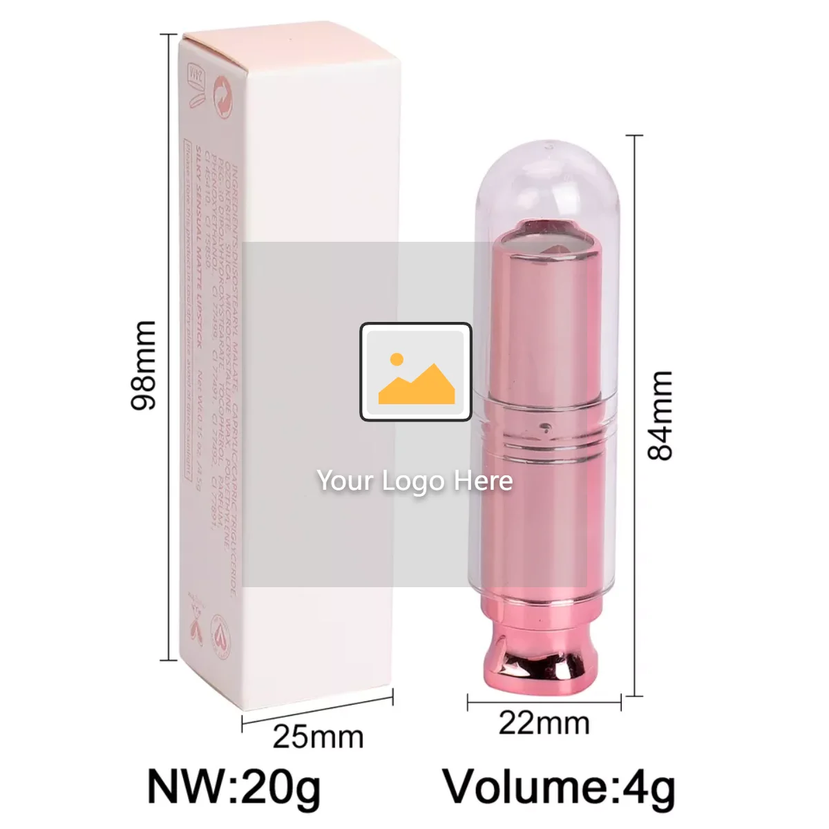 OEM ODM private label charm pink bullet lipstick matte lipstick with cover tube long lasting waterproof