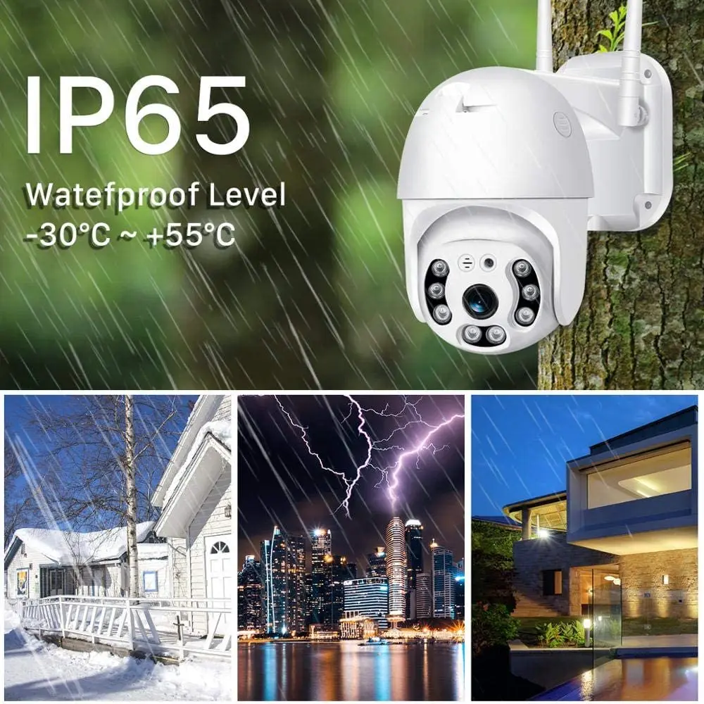  5 МП Icsee HD наружная камера видеонаблюдения H.265 XM поддержка Nvr PTZ CCTV