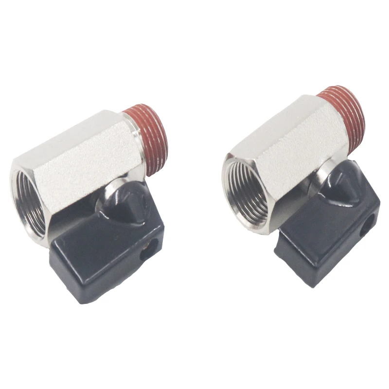 Brass male to female  thread 1/4 brass mini ball valve industrial compressor parts for belt air compressor